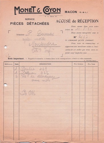 Macon fabricant monet goyon - 71,